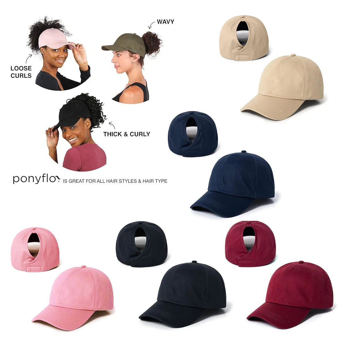 Winter Ponytail Baseball Cap – Fleece Lined, Unisex Outdoor Hat