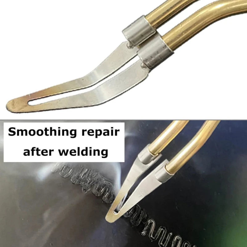 Metal Smooth Head Adjustable Soldering Repair Iron 45 Degree Elbow