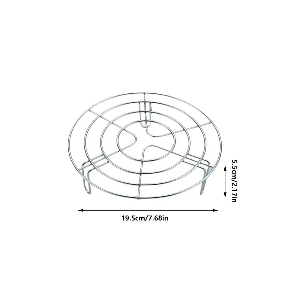 Stainless Steel Steaming Rack Pot Stand Cooling Trivet Pressure Zpaxo 19.5x5.5cm