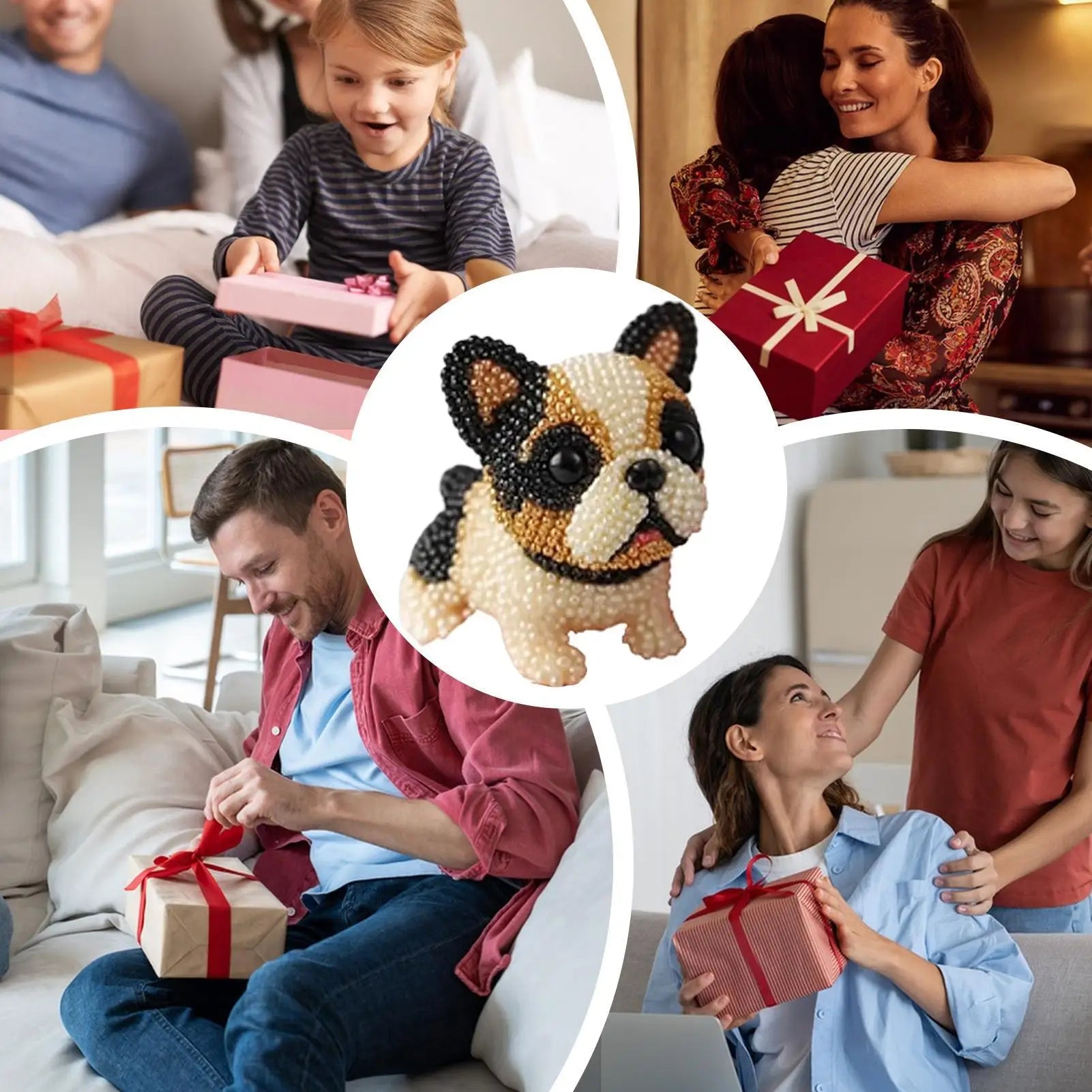 Bead Embroidery Three-dimensional Dog Animal Ornament Making Sewing