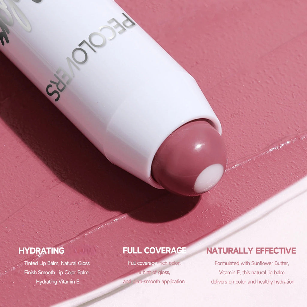 2-in-1 Nude Lipstick Matte Red Lip Balm Moisturizing 6 Colors Sandwich Lipstick Waterproof Long Lasting Non-stick Cup Lip Stick Zpaxo