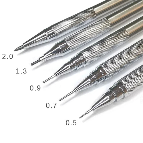 0 3 5 7 9 1 Metal Mechanical Pencil 2B HB Lead Art Sketch Drawing Zpaxo
