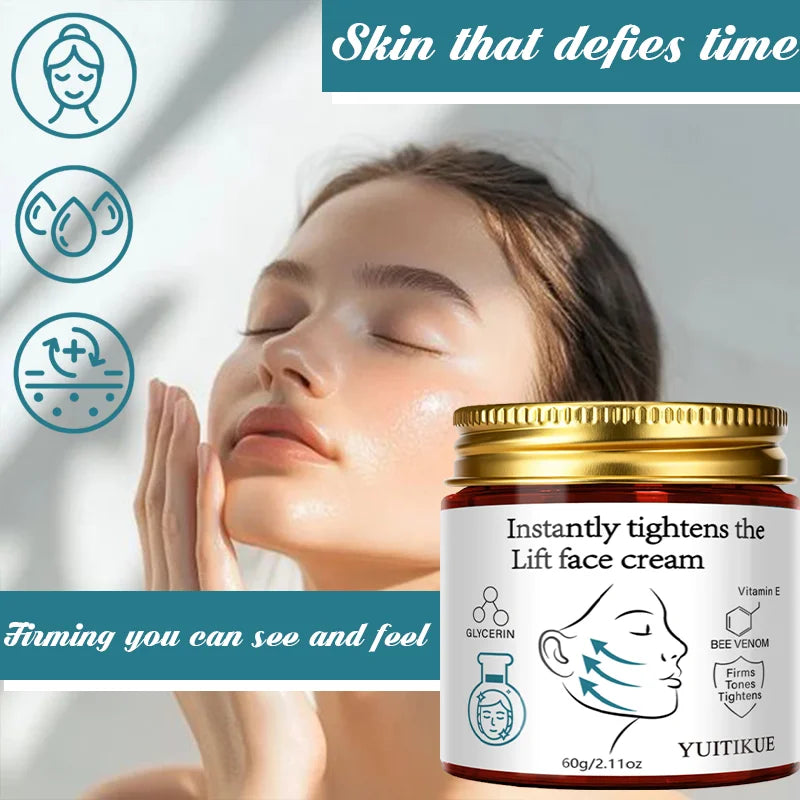 YUITIKUE Bee Venom Lift Face Cream – Firm & Tighten Skin Face Lifting Cream Zpaxo