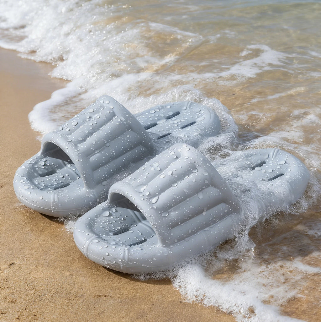 Men's Non-slip Bathroom Slippers Quick Drying Water Draining Shower