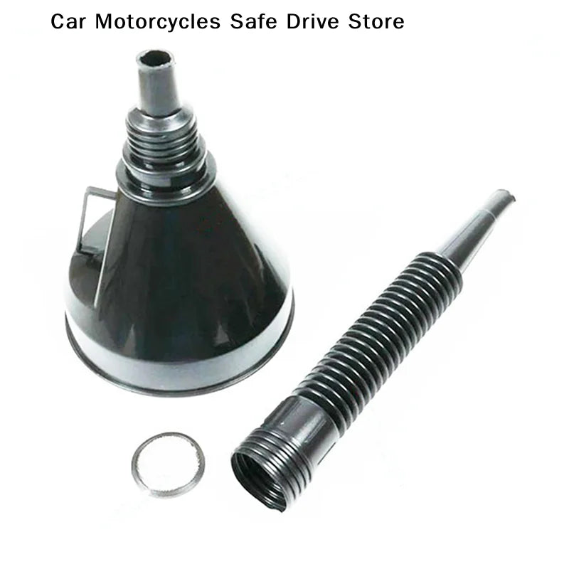 1 Engine Refueling Funnel Filter Car Motorcycle Truck Oil Gas Filling