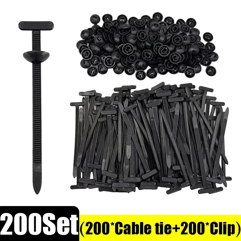 Nylon Cable Zip Self-Locking Heavy Duty Zip Ties Indoor & Outdoor General Purpose Cable Tie Buckles Releasable UV Resista Zpaxo 200set- (400pcs)