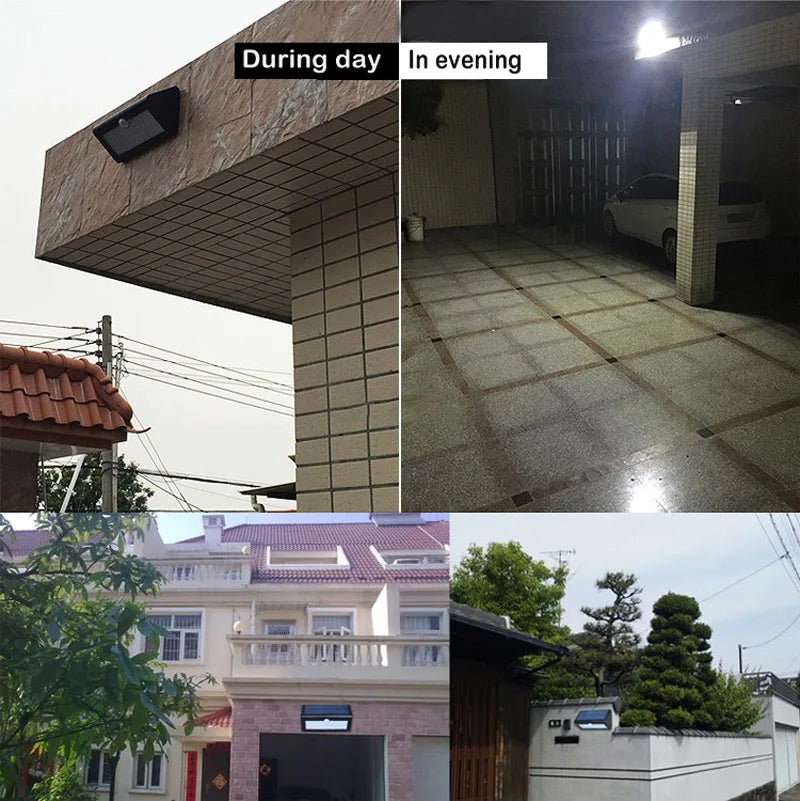 Solar LED Lamps Outdoor Waterproof Motion Sensor Wall Light Path Zpaxo