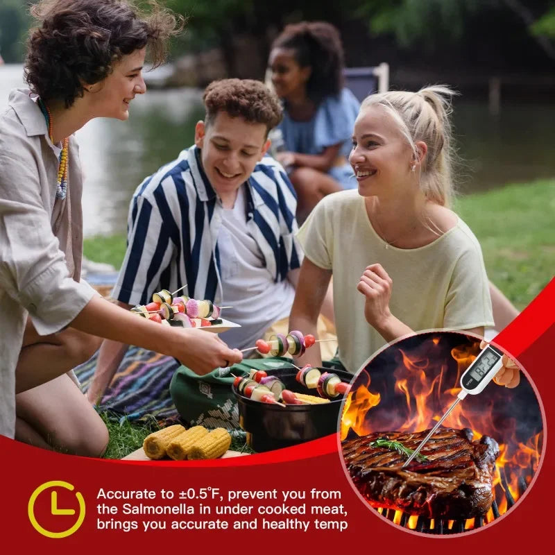 Digital Kitchen Food Thermometer Kitchen Water Temperature Probe Type Food Barbecue Barbecue Electronic Thermometer Zpaxo