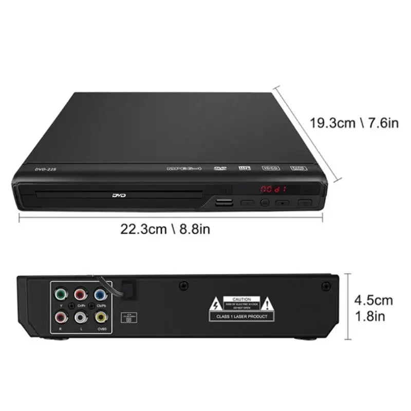 652F Desktop DVD EVDs Media Player TV Region AV Output USB Port Zpaxo