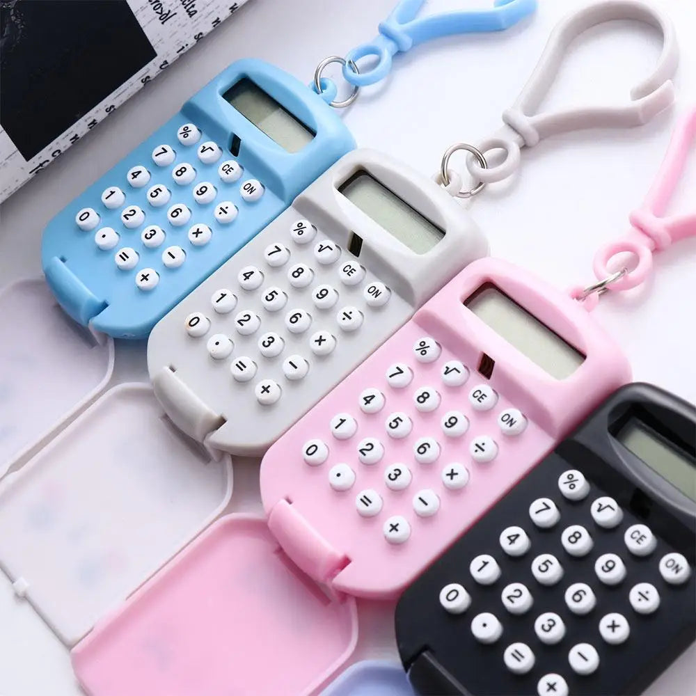 Battery 8 Digits Display Pocket Key Ring Student Supplies Stationery Zpaxo