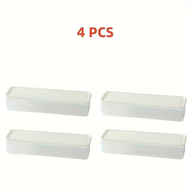 Long Rectangular Food Storage Containers Plastic Reusable