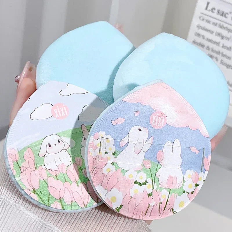 Professional Loose Powder Flocking Puff Sponge Face Cosmetic