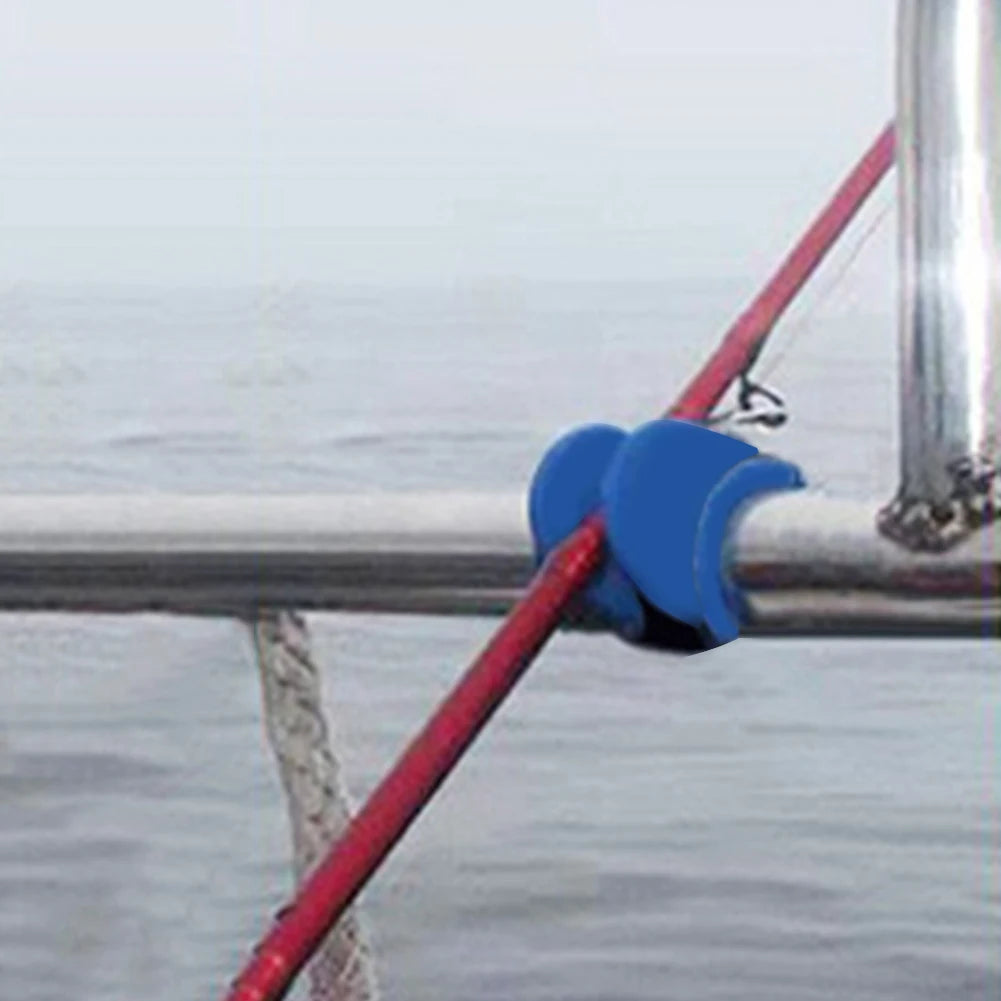 U-shaped Fishing Pole Rack Portable Feeder Pod Stand TPE Rod Gear