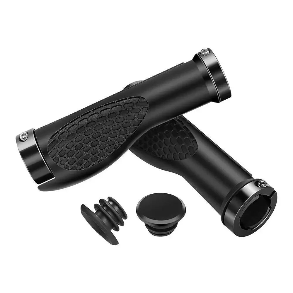 1 Pair DIY Bicycle Handles Ergonomic Handlebar Parts Non-slip Outdoor Zpaxo black