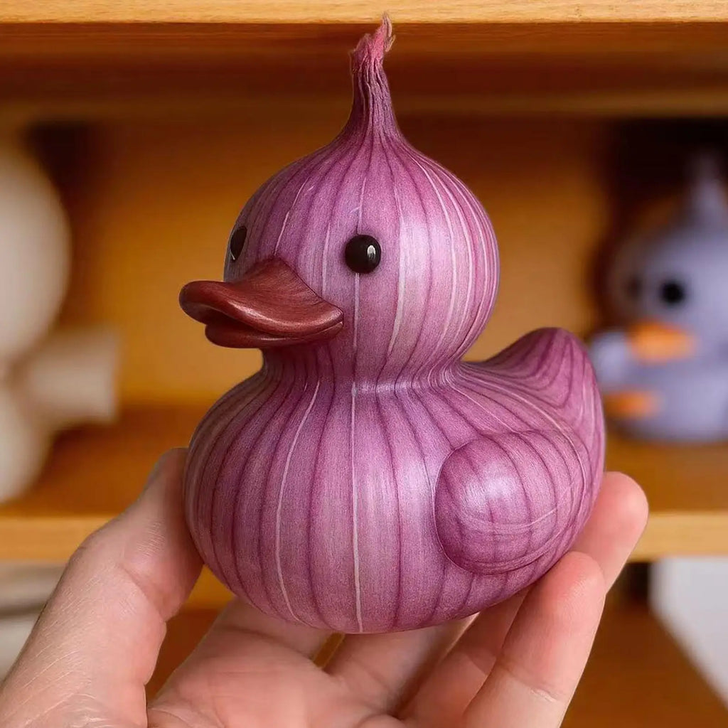 Vegetable Resin Ducks Realistic Funny Cute Decoration Indoor Small