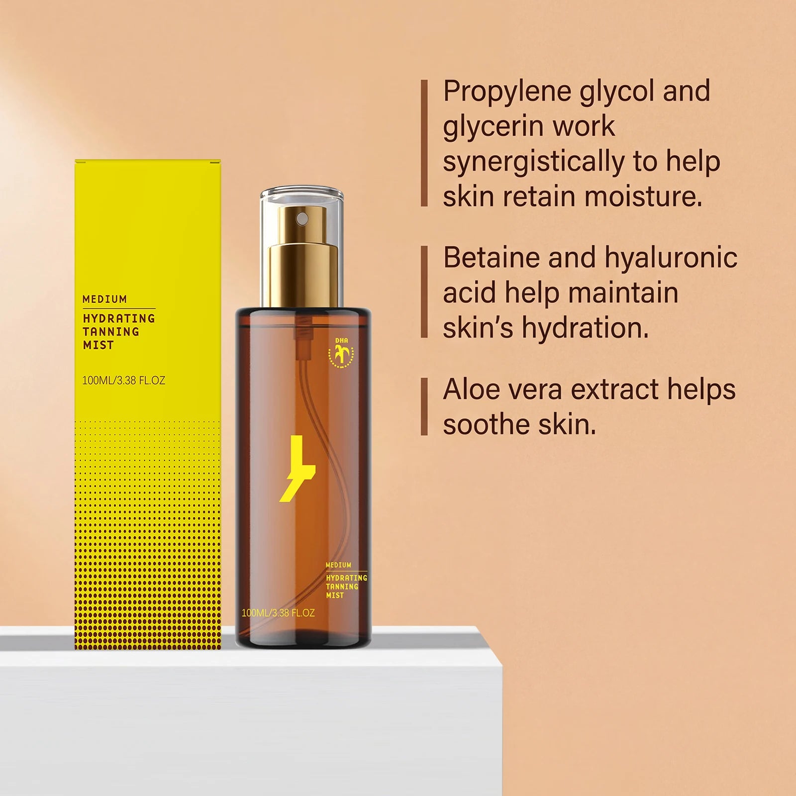 Self Tanning Mist Hydration Lock Moisturizing Without Greasiness Sunless Tanning Mist Instant Bronzer Natural Glow Self Tanner Zpaxo