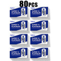 Double-Sided Stainless Steel Razor Blades – 10/40/80 Pack