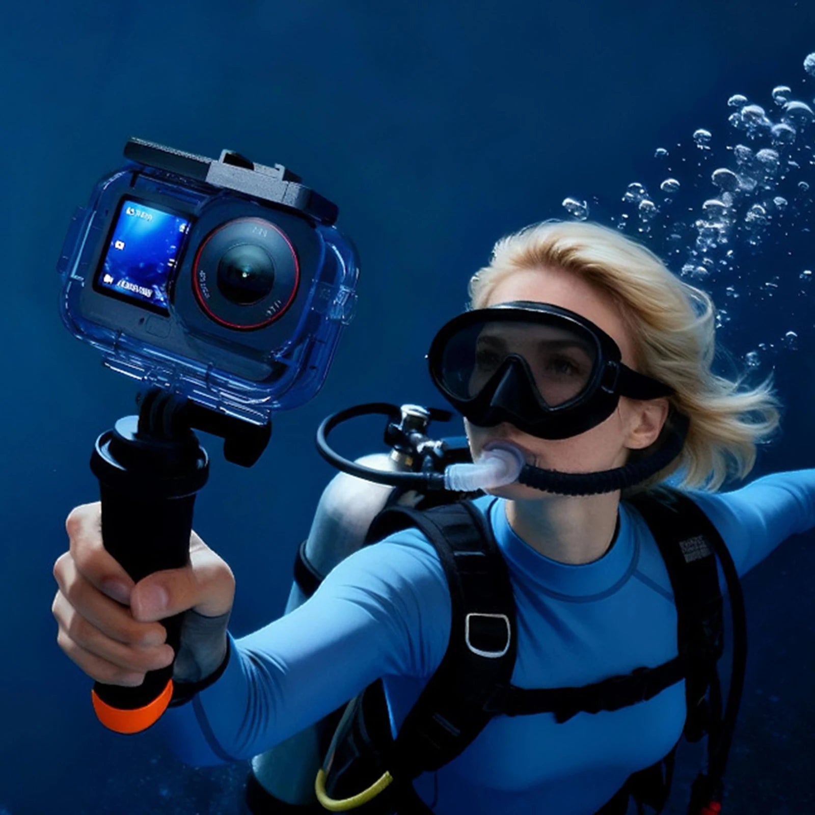 For DJI Osmo Action 6 Camera 196FT/60M Housing Diving Protective Anti-Drop Protective Shell Wakeboarding Protective Cover Shell Zpaxo China Mainland