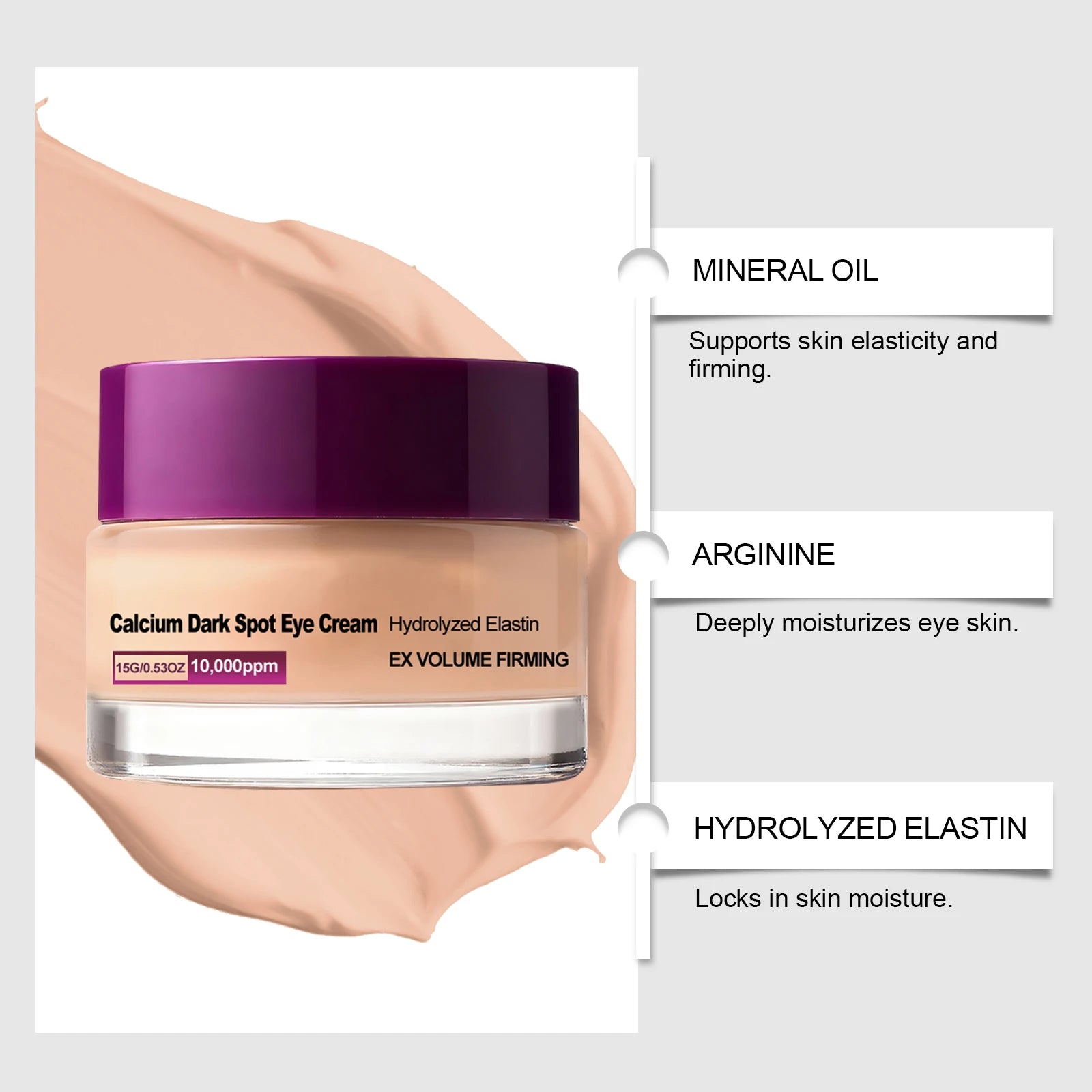 Hoygi Calcium Eye Cream – Dark Spots, Wrinkles & Puffiness Anti-Aging Eye Cream Zpaxo