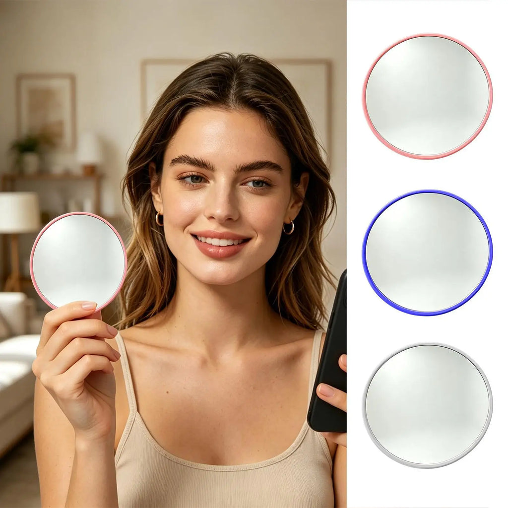 Mini Convex Travel Mirror – Wide-Angle Selfie Viewfinder 9.5cm Convex Travel Mirror Zpaxo