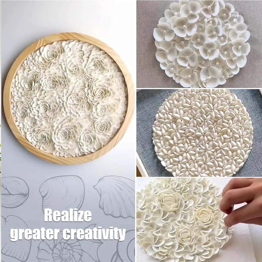 200pcs about 60g Tiny Sea Shells White Clam Shells for DIY Craft, Jewelry Making, Home Decor, Vase Fillers Fish Tank Vase Filler Zpaxo