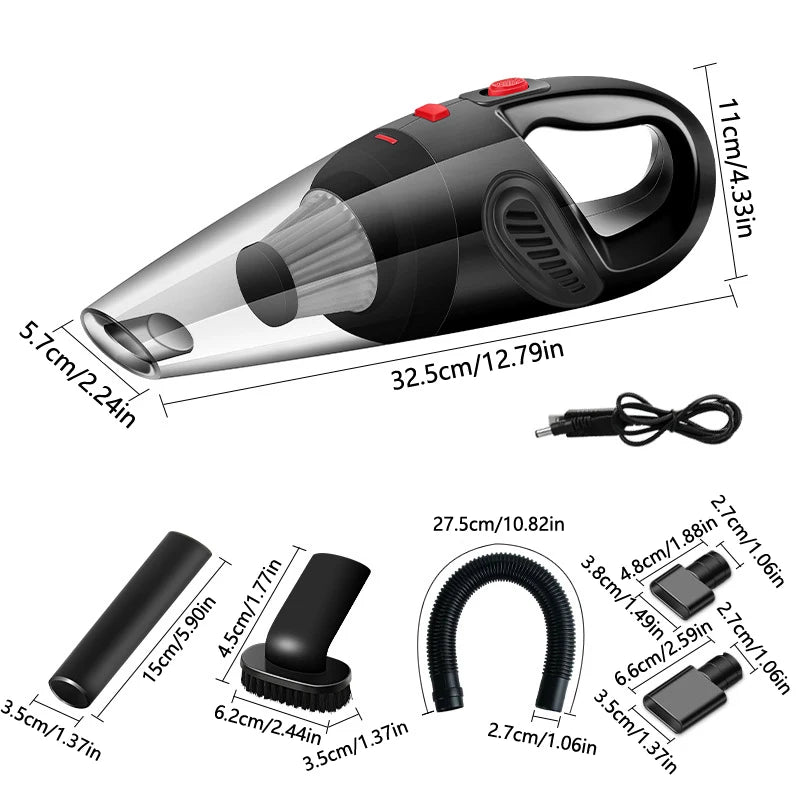 Handheld Cordless Vacuum – Cyclone Suction, Pet Hair, Car & Home