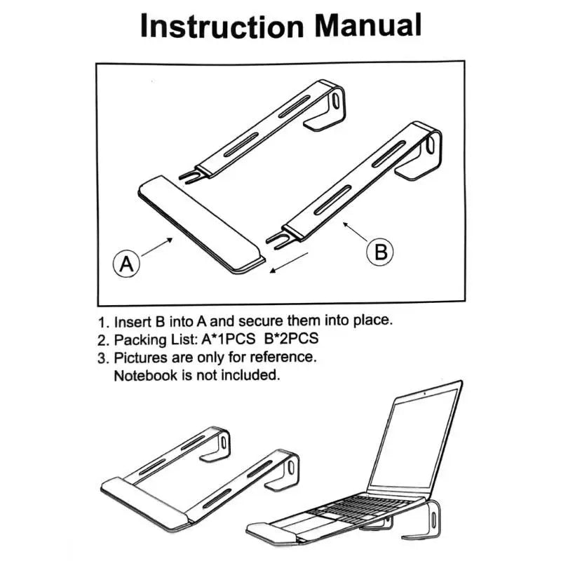 652F Vertical Laptop Stand Holder Adjustable Desktop Notebook Dock Zpaxo