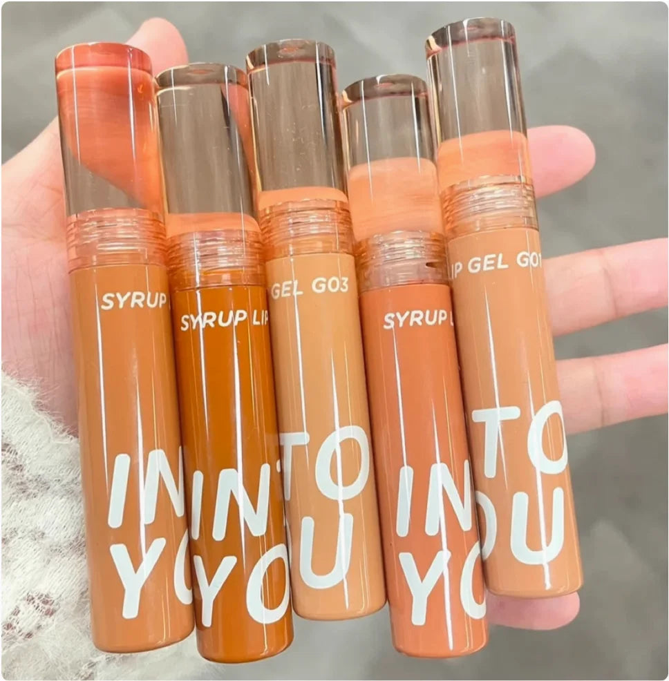 Into You Syrup Lip Gel 2.4G Watery Lip Tint Bare Color Lipgloss Intoyou Authentic Makeup Original Zpaxo