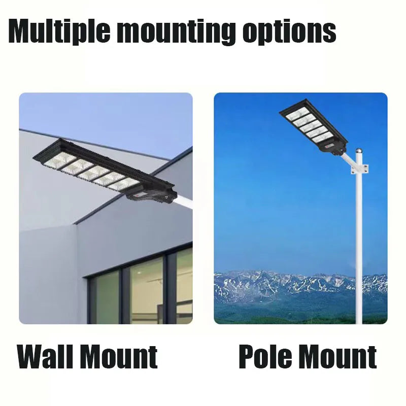 Solar Street Lights 1000W 1200W Outdoor Lamp Waterproof Remote Zpaxo