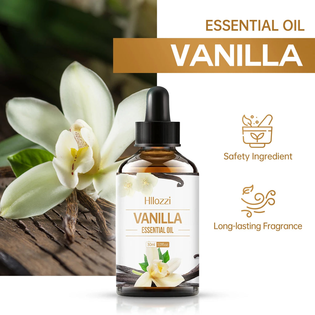 100ml/60ml/30ml Vanilla essential oil Hydrating and moisturizing Skin care Aromatherapy essential oil Aromatherapy Humidifier Zpaxo