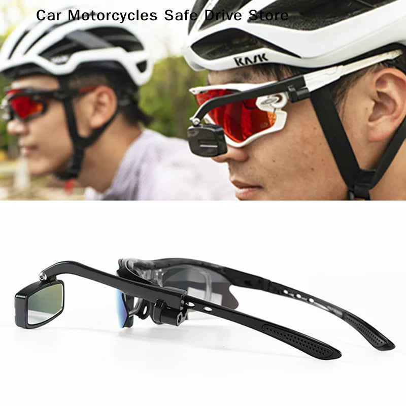 Bicycle Cycling Glasses Rear View Mirror Bike Eyeglass 360 Adjustment
