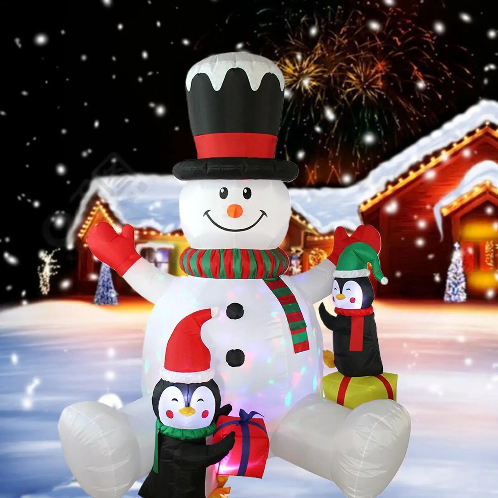 Christmas Inflatable Outdoor Decoration 7ft Waterproof Night Lighting