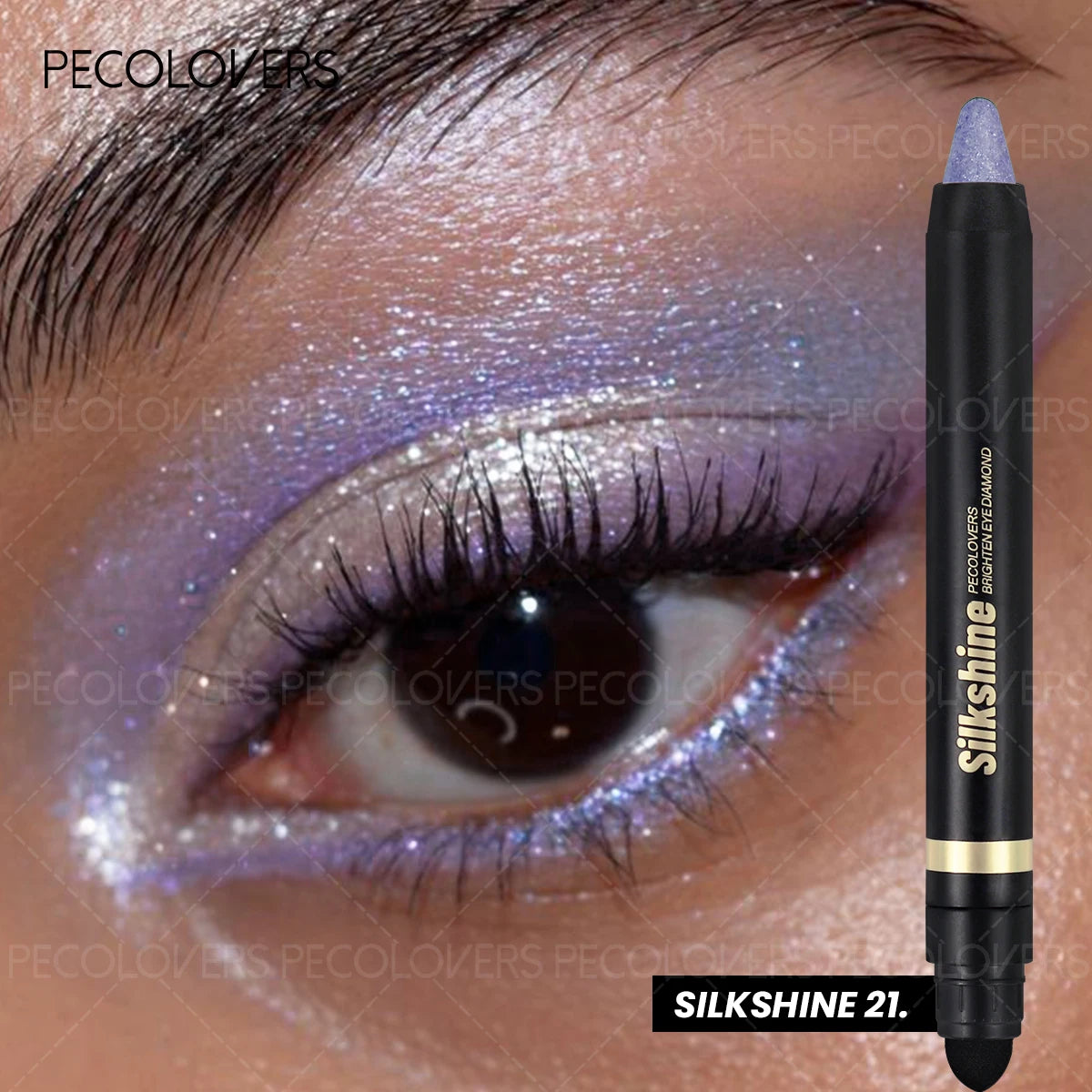 Smudge-proof Metallic Eyeshadow Stick Pearlescent Shimmer Quick