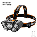 5 LED Rechargeable Headlamp – Camping, Fishing & Hiking