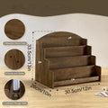 Trading Card Stand 4-Tier Countertop Notes Rack Baseball Desktop