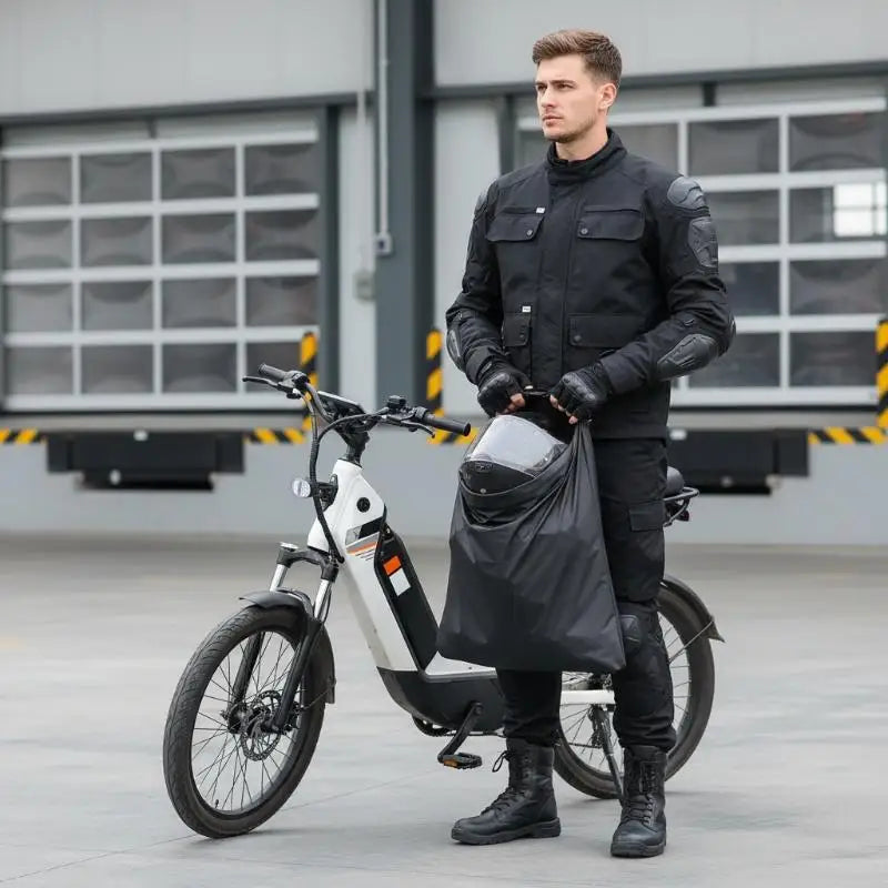 Waterproof Motorcycle Helmet Bag with Combination Lock