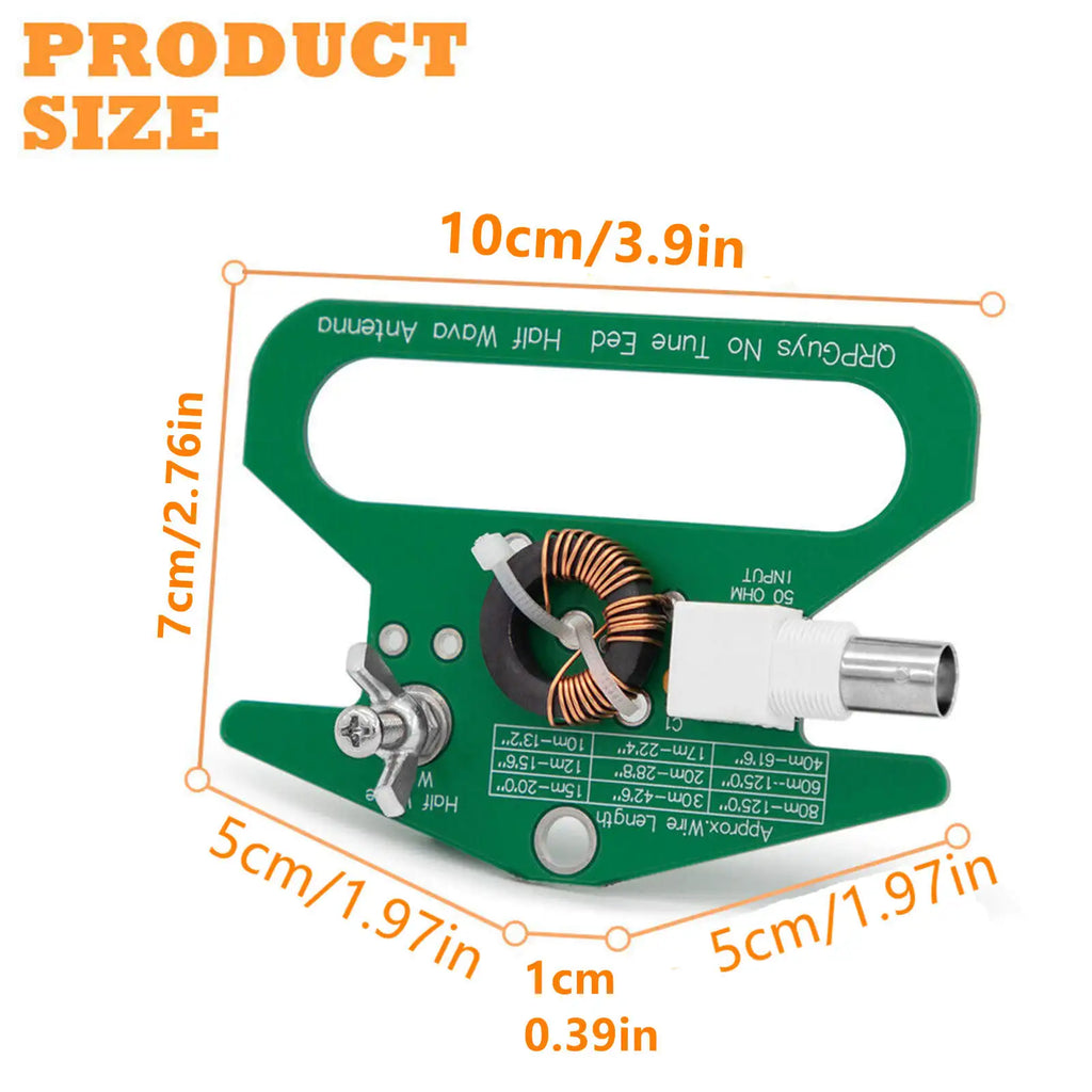 Portable 50 Ohms No Tune End Fed Half Wave Antenna Single-band