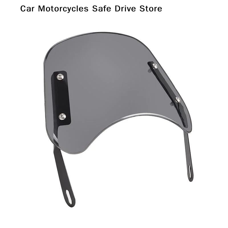 CMUniversal Motorcycle Windshield Windscreen Wind Deflector Round