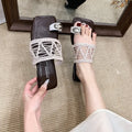 Slippers Women Flats Clip Toe Fashion Lightweight Sandals Summer Zpaxo lotus root 38