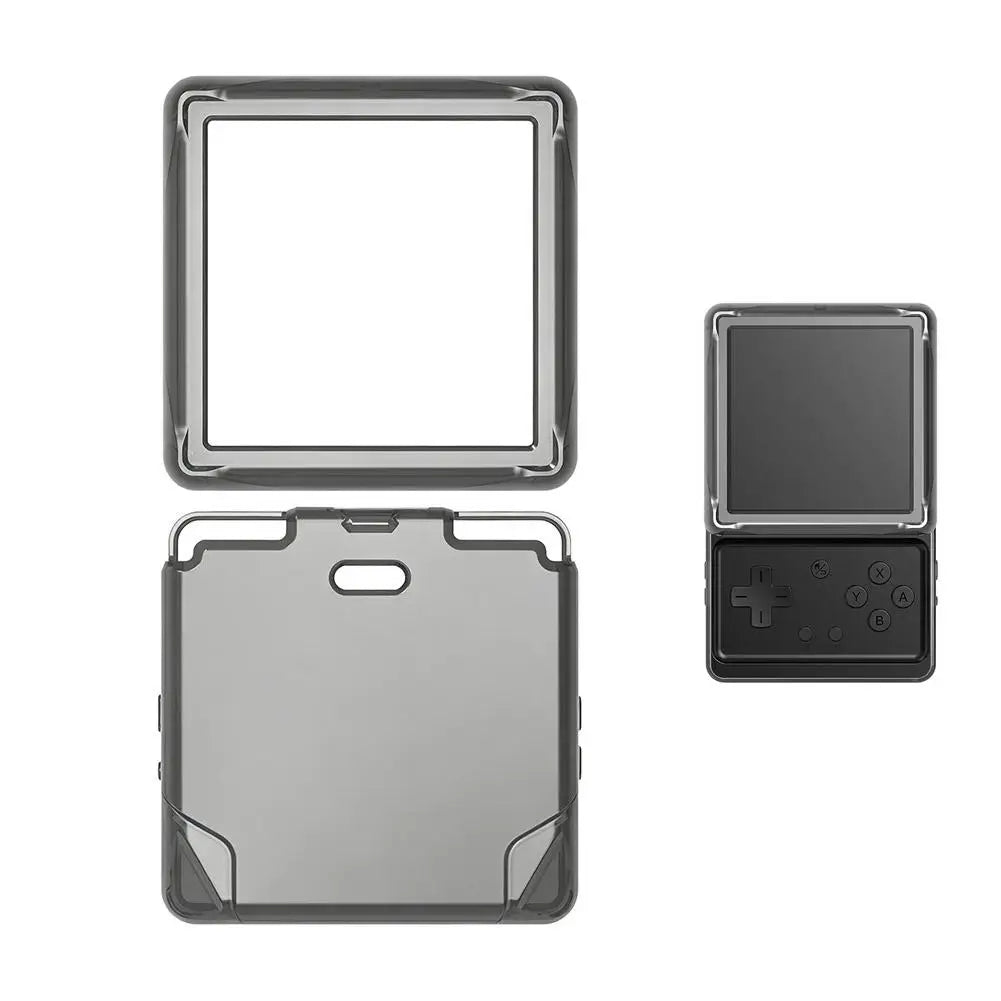 TPU Case for ANBERNIC RG Rotate – Shockproof Clear Cover Game Console Case Zpaxo jet black