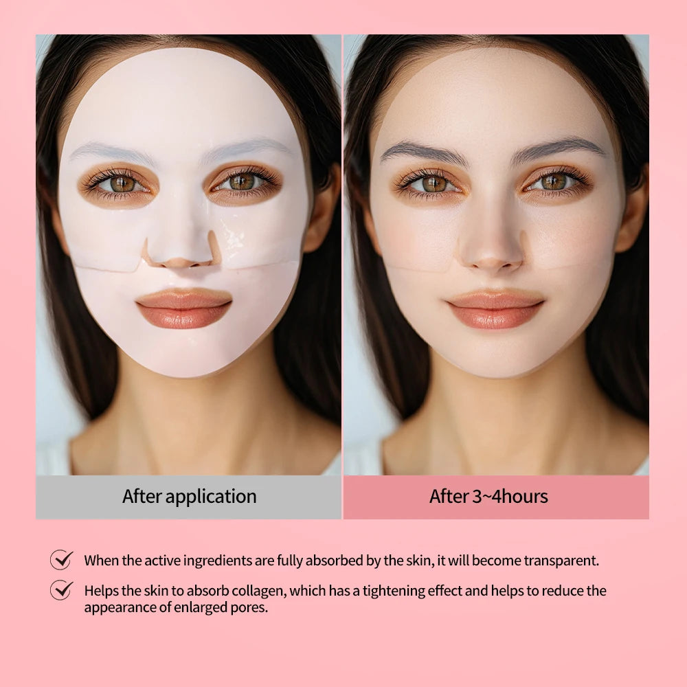 12pcs Bio-Collagen Real Deep Mask Elasticity Improvement Brighten Skin Pore Minimizing Firming Radiance Anti-Aging Skincare Zpaxo