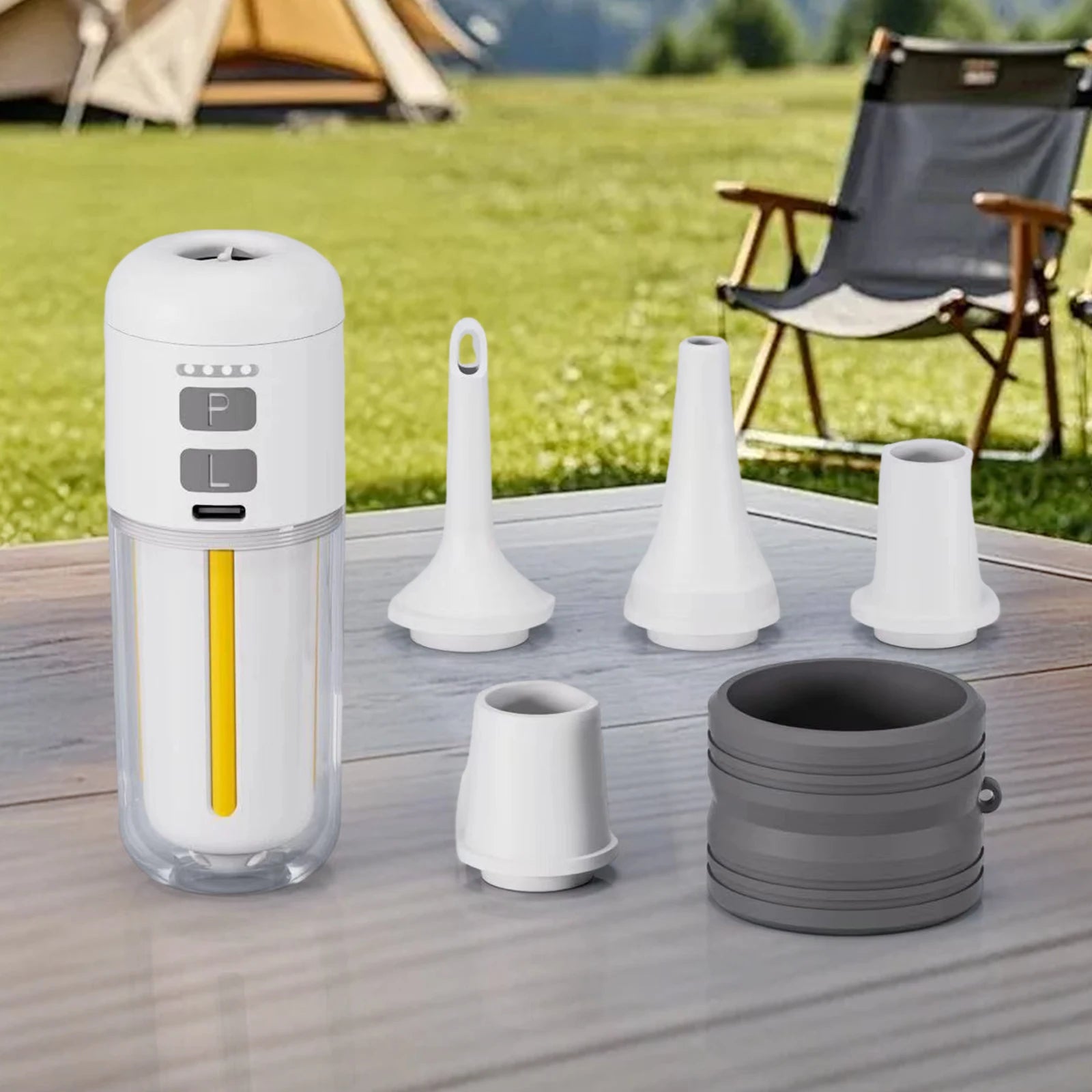 Min Ultra Fast Air Mattress Pump 2000 MAh Battery