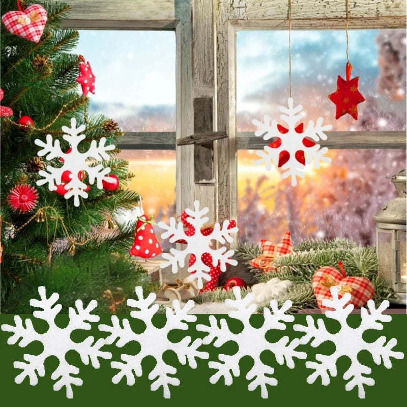 Christmas Decoration Foam Snowflake Ornament Tree Hanging Holiday