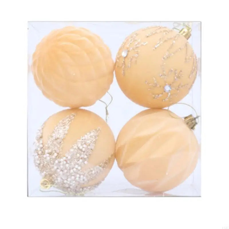 Shimmering Christmas Baubles Shatterproof Ball Hangings Ornament Tree