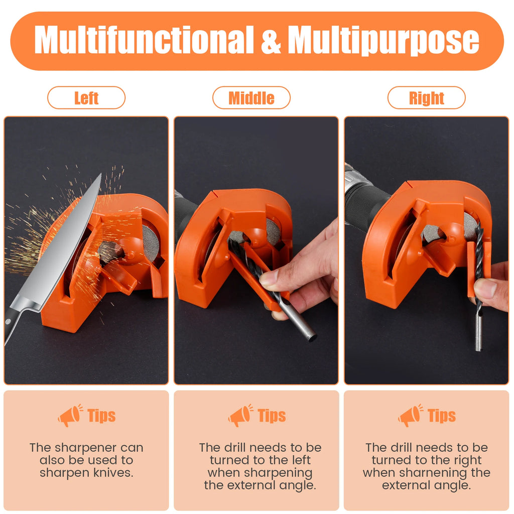 Drill Bit Sharpener Universal Grinding Wear Resistant Diamond Grinding Blade Sharpening Tool Impact Drill Milling Cutter Grinder Zpaxo