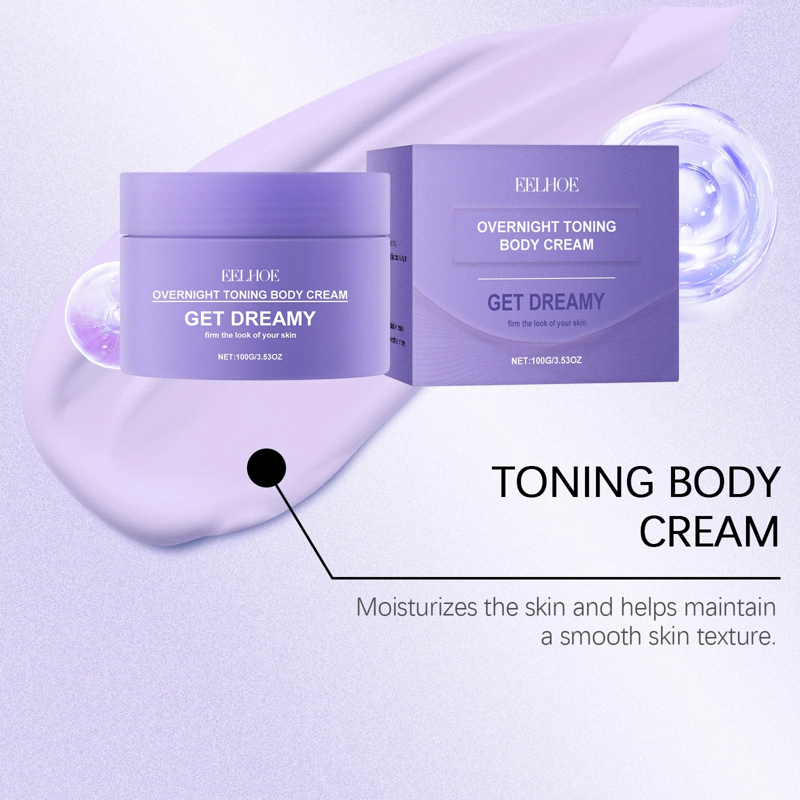 Overnight Toning Body Firming Cream Anti Wrinkle Moisturizing Toning Whip, Smooth & Tight Skin, Reduce Fine Lines & Wrinkles Zpaxo