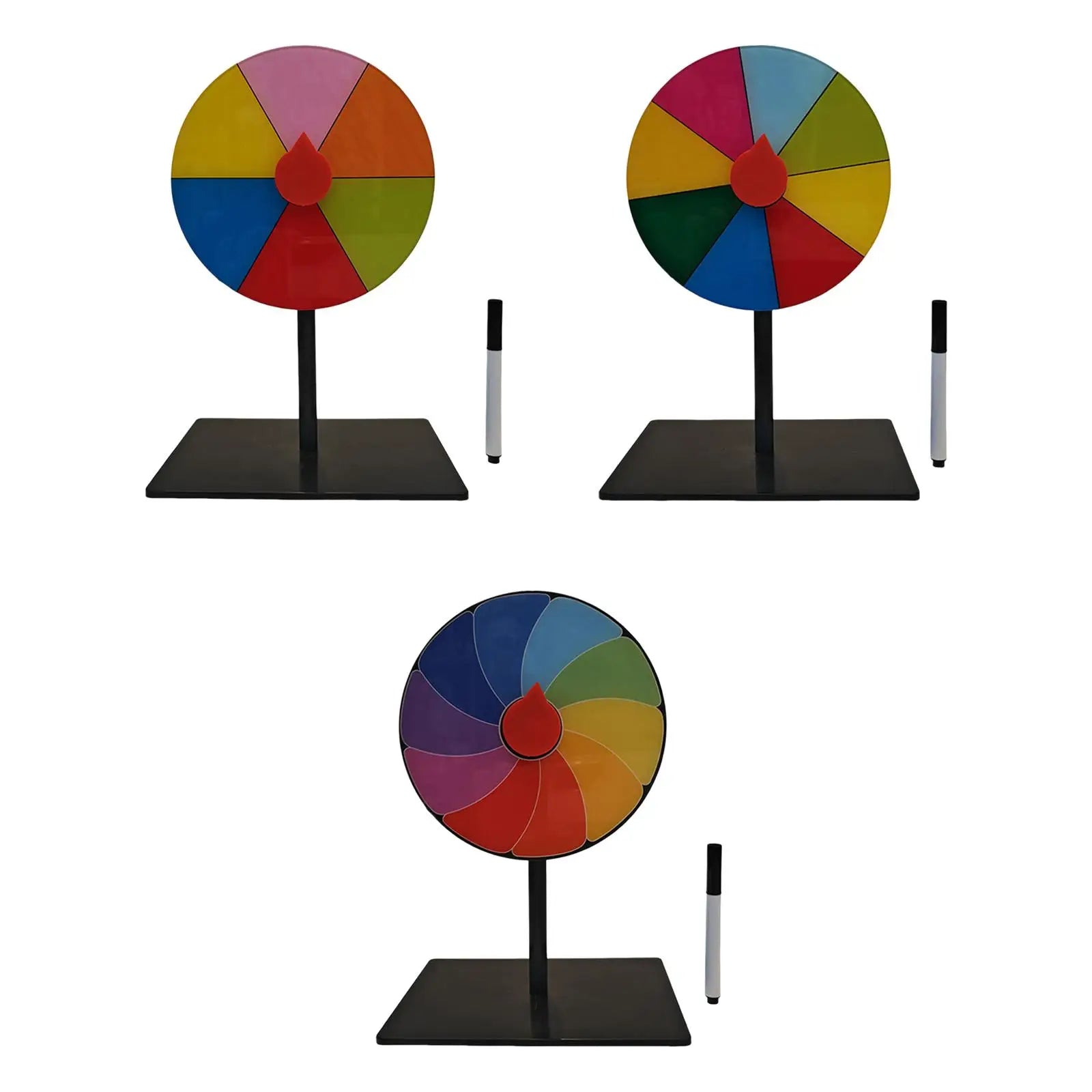 Table Prize Turntable Easy Assembly Stable Base Roulette Wheel for Interactive Learning Game Carnival Party Tradeshow Pub Zpaxo