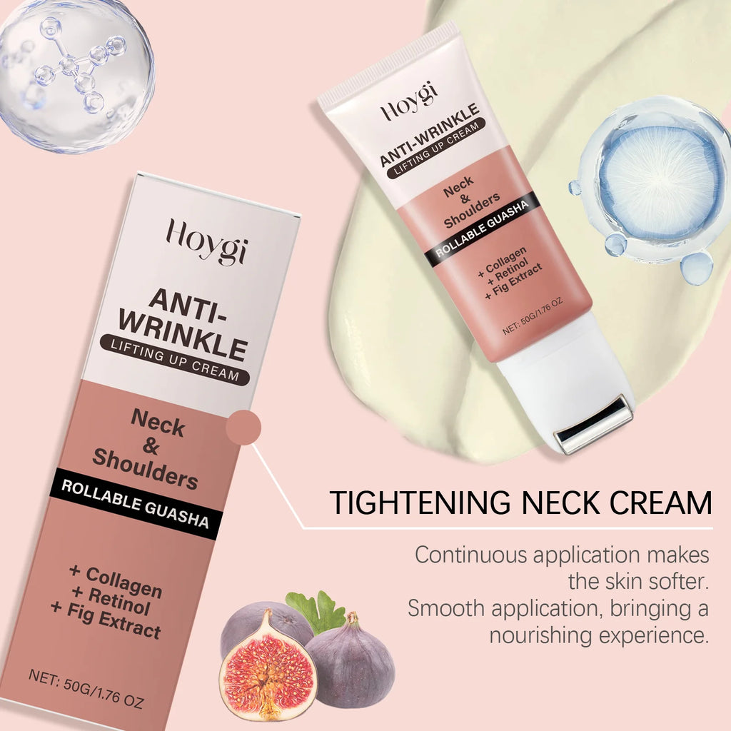 Retinol Neck Cream Lighten Fine Lines Firming Lifting Wrinkle Remover Increase Skin Elasticity Eliminate Double Chin Neck Care Zpaxo