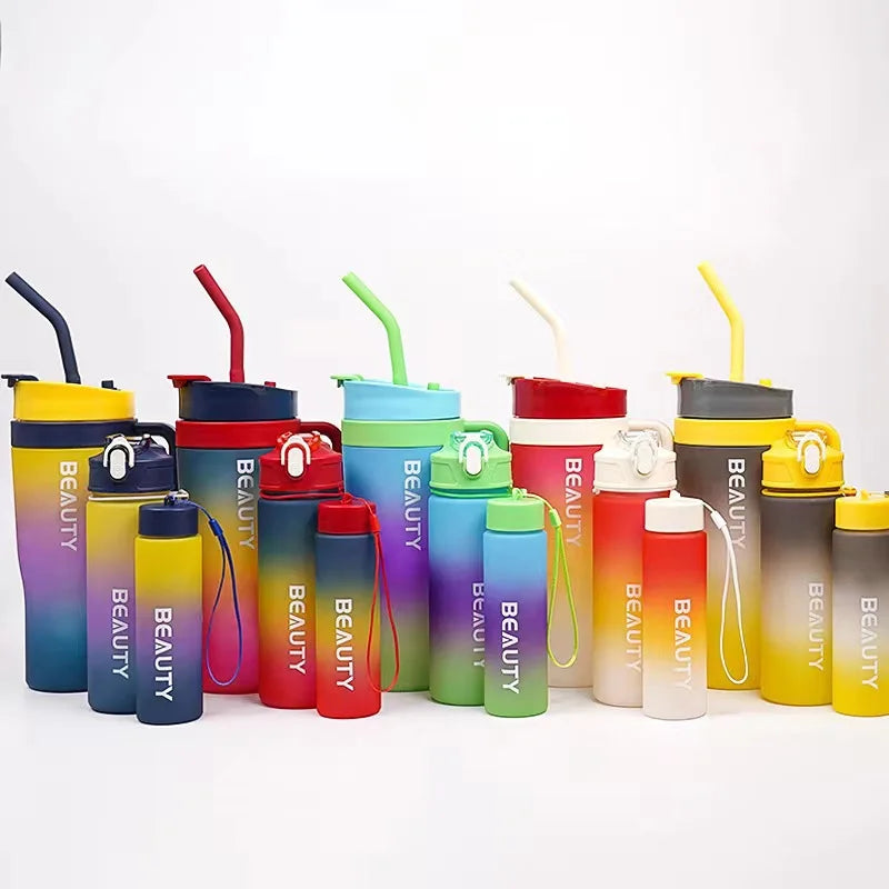 Graduated Space Bottles Gradient Water Container Capacity Portable Zpaxo