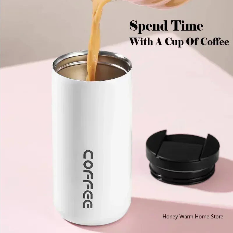 Insulated Coffee Mug Cup Travel Stainless Steel Flask Vacuum
